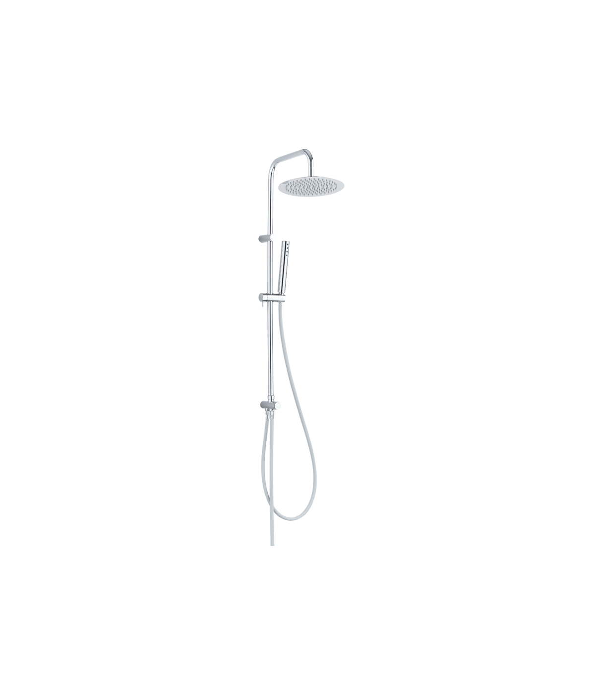 Regendusche PRETTO Silber Handbrause, Duschsystem