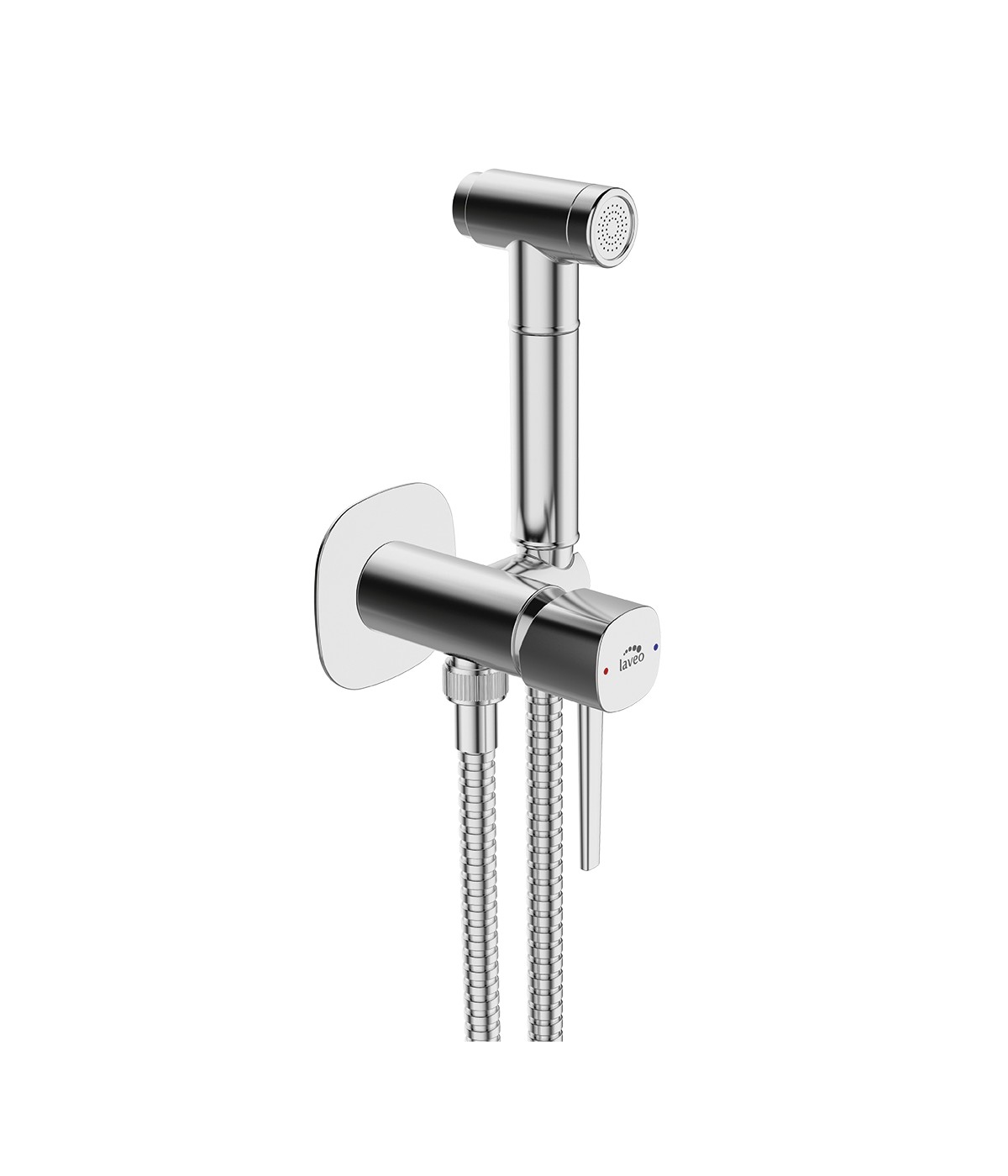 Unterputz Bidetarmatur POLLA Silber Badarmatur Bidet-Mischbatterie