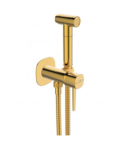 Unterputz Bidetarmatur POLLA Gold Badarmatur Bidet-Mischbatterie