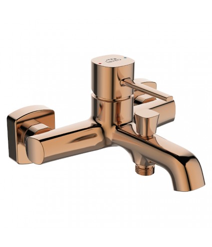Badewannenarmatur POLLA Rosegold Badarmatur Wannenbatterie