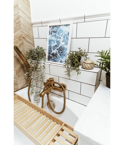 Badewannenarmatur POLLA Rosegold Badarmatur Wannenbatterie