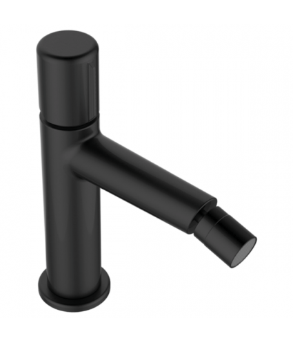 Bidetarmatur PRETTO Schwarz Badarmatur Bidet-Mischbatterie + Click-Clack