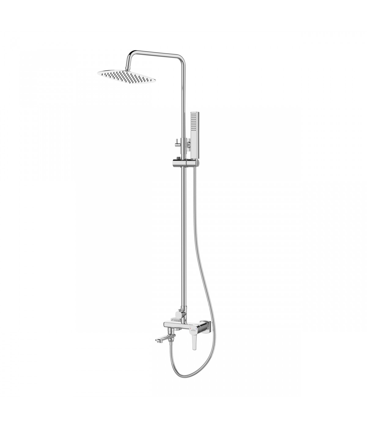 Brausegarnitur GLAMOUR Silber Duschsäule