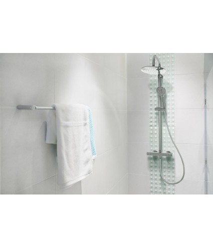 Brausegarnitur MUSTA Thermostatisch Silber Duschsäule