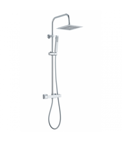 Brausegarnitur SVARTE Thermostatisch Silber Duschsäule