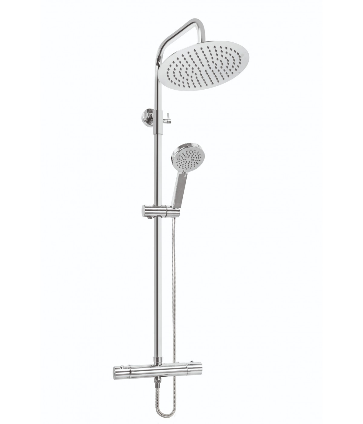 Brausegarnitur IMOLA Thermostatisch Silber Duschsäule