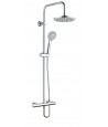 Brausegarnitur ESLA Thermostatisch Silber Duschsäule