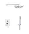 Brausegarnitur GRACJA Thermostatisch Silber Duschsäule