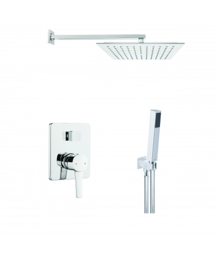 Duschsystem Unterputz Armatur Set GLAMOUR Silber