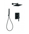 Duschsystem Unterputz Armatur Set GLAMOUR Schwarz