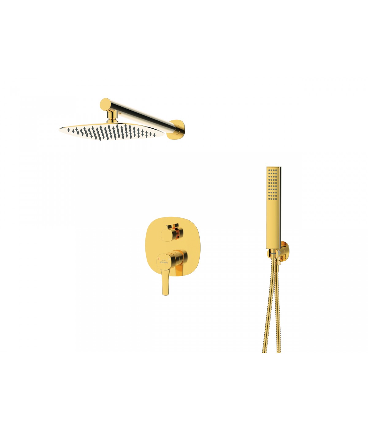 Duschsystem Unterputz Armatur Set GLAMOUR Gold