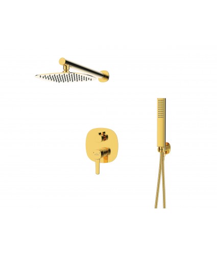 Duschsystem Unterputz Armatur Set GLAMOUR Gold