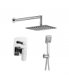Duschsystem Unterputz Armatur Set CALA Silber