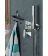 Duschsystem Unterputz Armatur Set PLATO Silber
