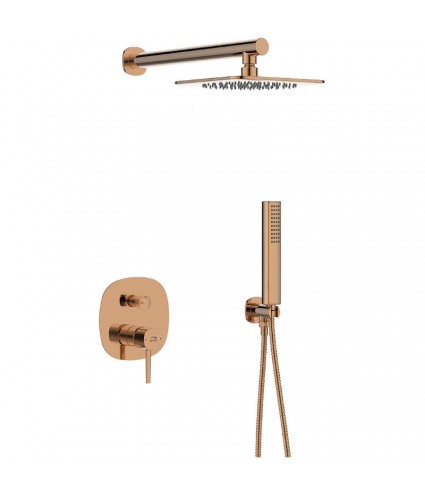 Duschsystem Unterputz Armatur Set POLLA Rosegold