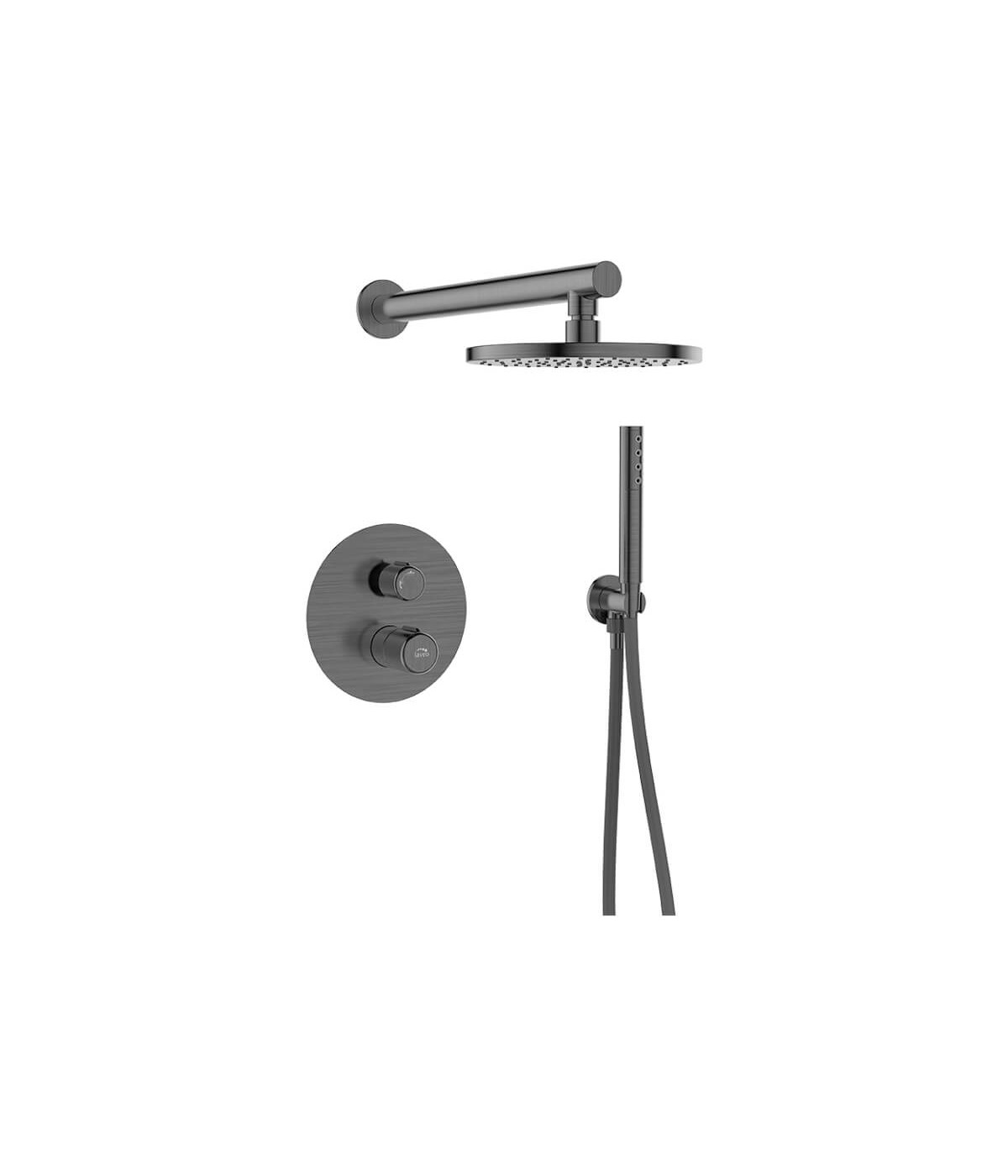 Duschsystem Unterputz Armatur Set PRETTO Grau