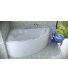 ECKBADEWANNE 160x100 RECHTS ADA Ablaufgarnitur + Füße GRATIS