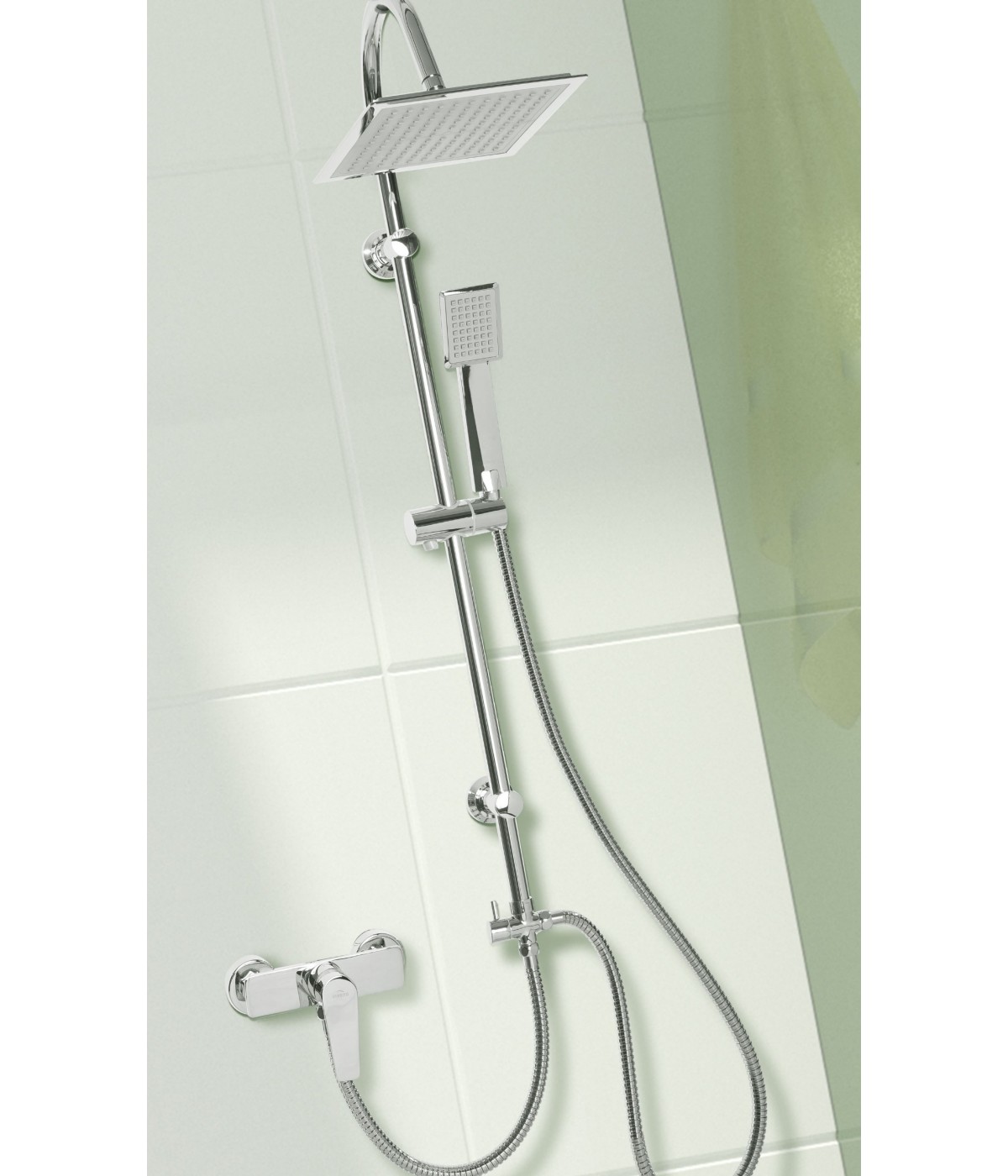 Brausearmatur DOKOS Silber Badarmatur Duschbatterie
