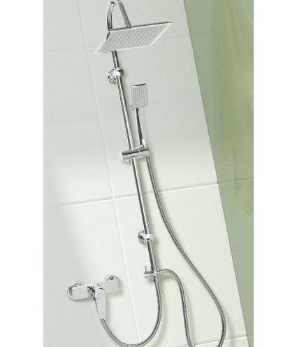 Brausearmatur DOKOS Silber Badarmatur Duschbatterie