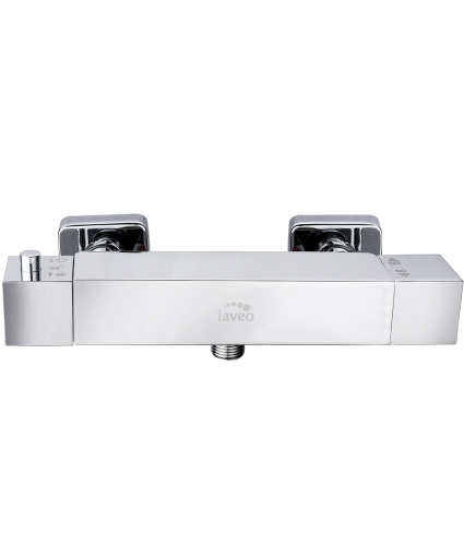 Brausearmatur KVADRATO Silber Badarmatur Duschbatterie