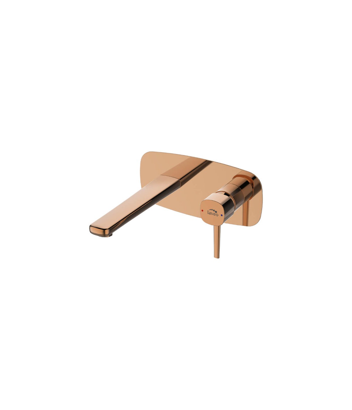 Waschtischarmatur POLLA Rosegold Badarmatur Waschtischbatterie + Click-Clack