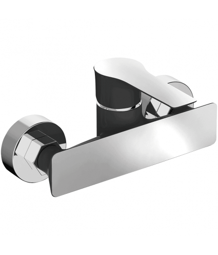 Brausearmatur RAILA Schwarz-Silber Badarmatur Duschbatterie