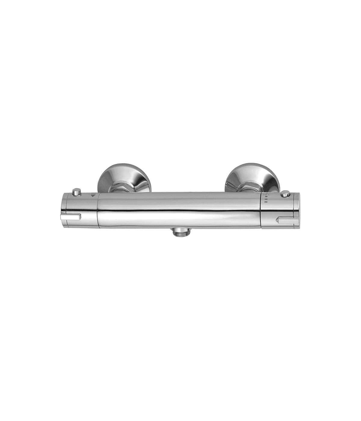 Brausearmatur TERMICO Silber Badarmatur Duschbatterie
