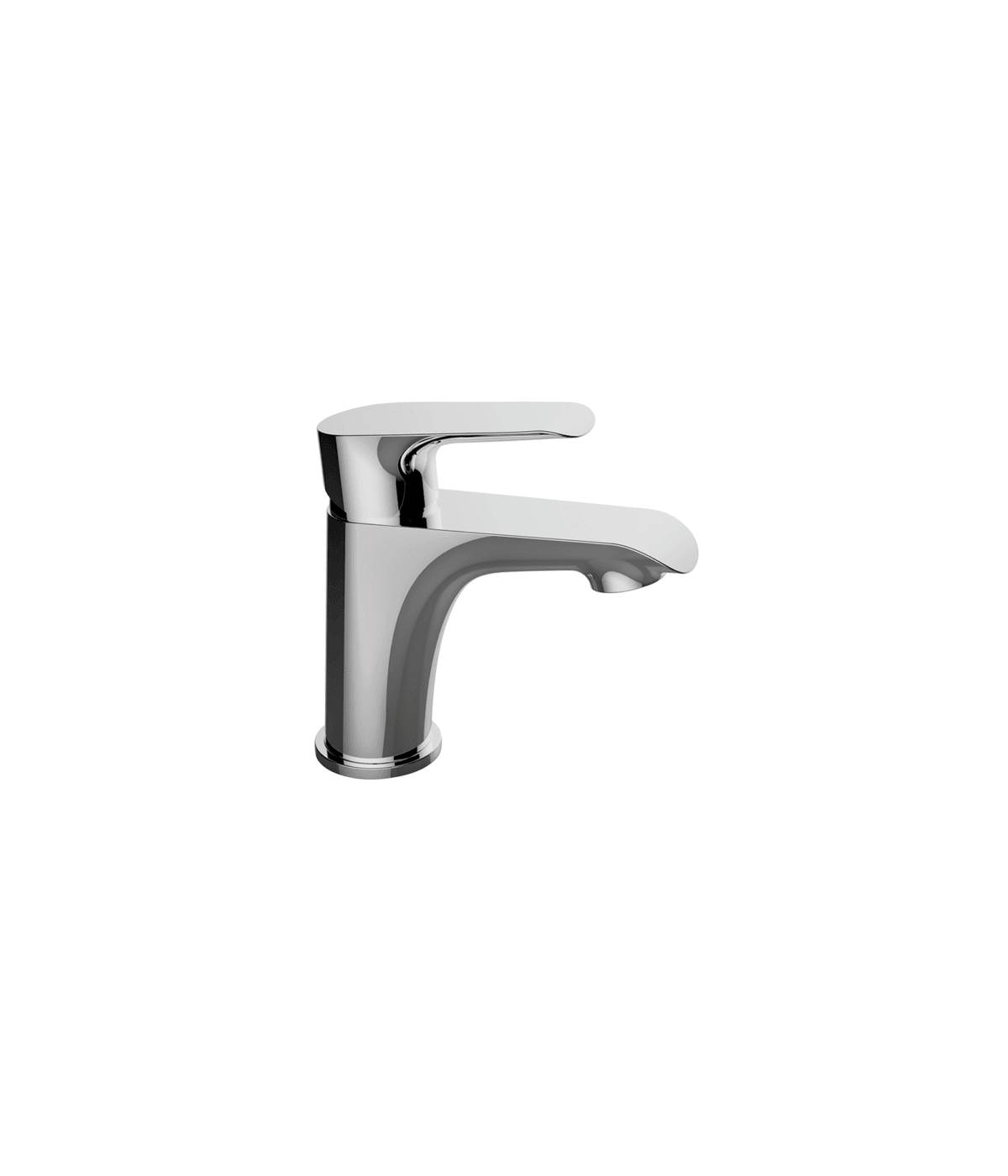 Waschtischarmatur Kleine ALEA Silber Badarmatur Waschtischbatterie + Click-Clack
