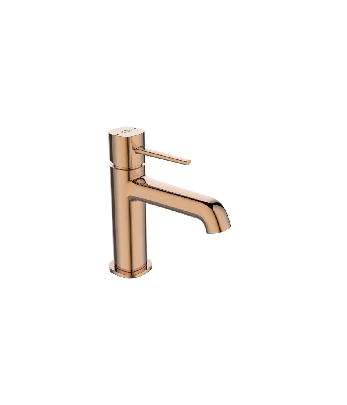 Waschtischarmatur Kleine POLLA Rosegold Badarmatur Waschtischbatterie + Click-Clack