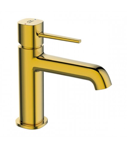 Waschtischarmatur Kleine POLLA Gold Badarmatur Waschtischbatterie + Click-Clack