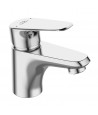 Waschtischarmatur Kleine RONDOZ Silber Badarmatur Waschtischbatterie + Click-Clack