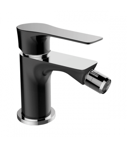 Bidetarmatur RAILA Schwarz-Silber Badarmatur Bidet-Mischbatterie