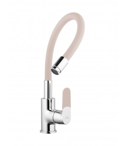 Küchenarmatur JOGA Beige Küchenmischer mit flexiblen Auslauf
