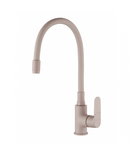 Küchenarmatur JOGA PLUS Beige Küchenmischer mit flexiblen Auslauf