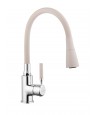 Küchenarmatur POGO PLUS Beige Küchenmischer mit flexiblen Auslauf