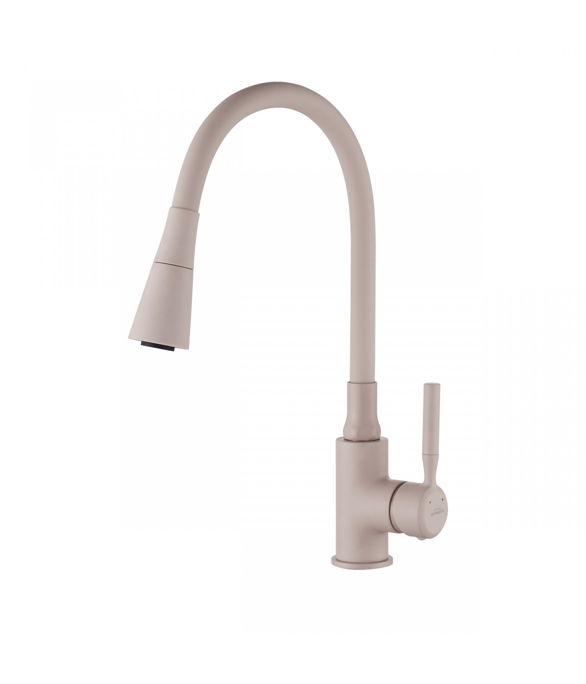 Küchenarmatur POGO PLUS Beige Küchenmischer mit flexiblen Auslauf