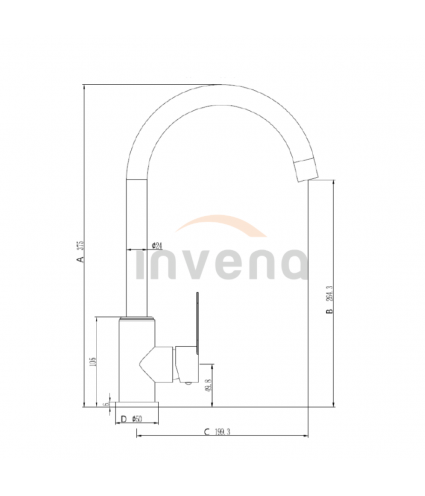 Küchenarmatur IRON Silber Küchenmischer