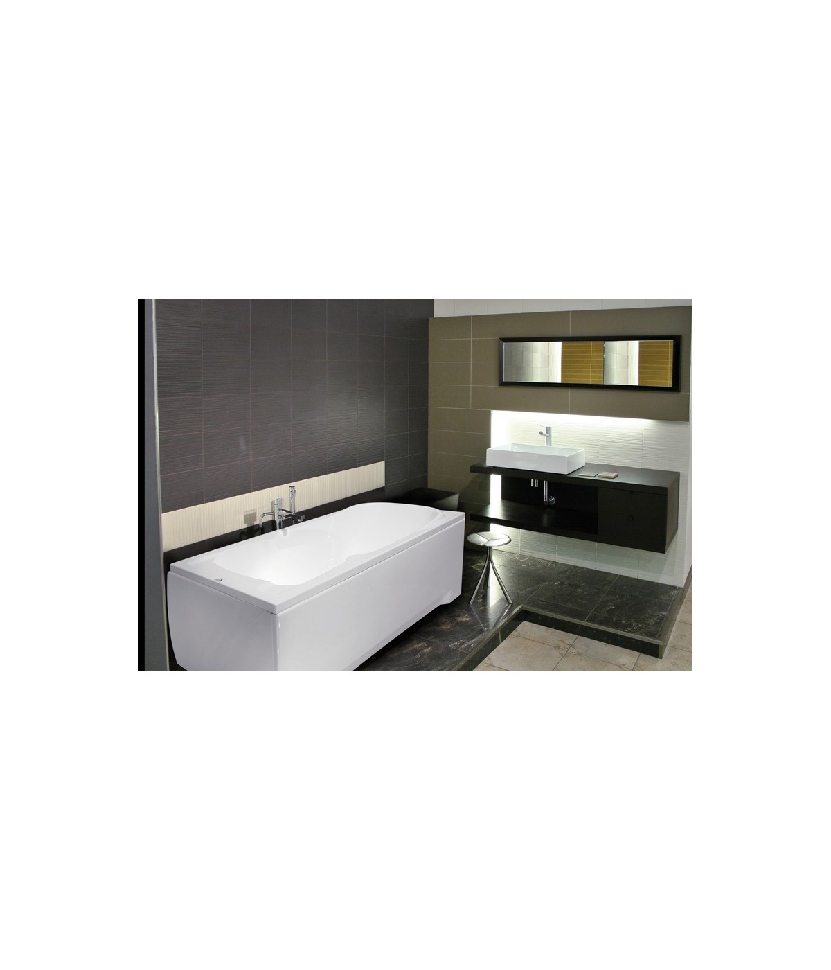 RECHTECK BADEWANNE 140x70 BONA Ablaufgarnitur + Füße GRATIS !