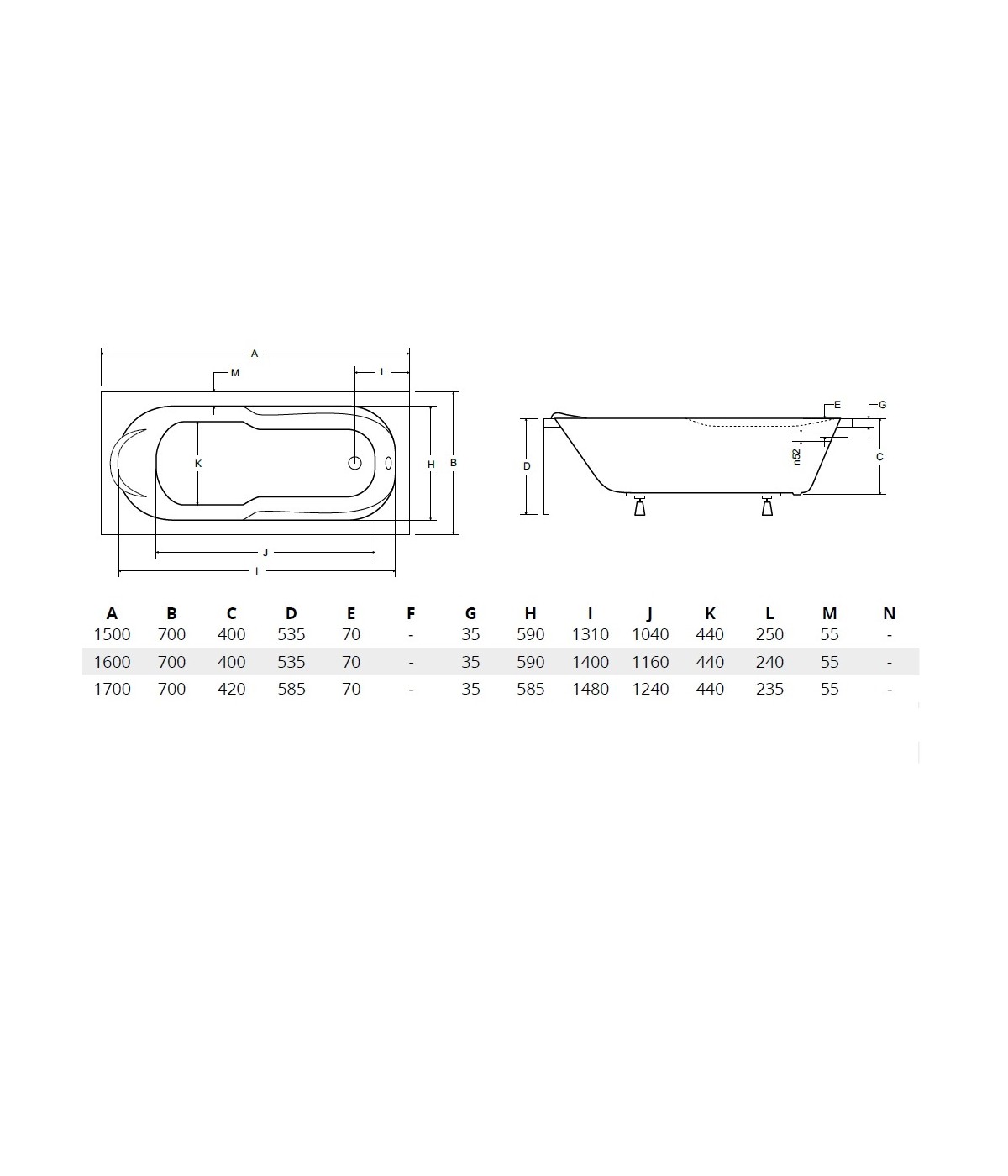 RECHTECK BADEWANNE 160x70 BONA Ablaufgarnitur + Füße GRATIS !