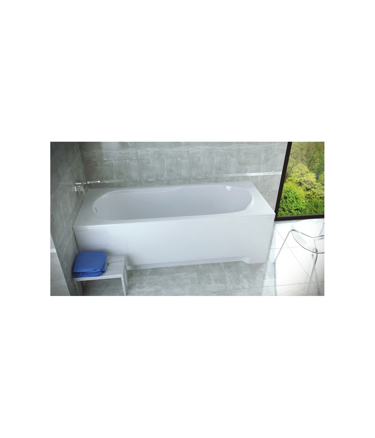 RECHTECK BADEWANNE 160x70 BONA Ablaufgarnitur + Füße GRATIS !