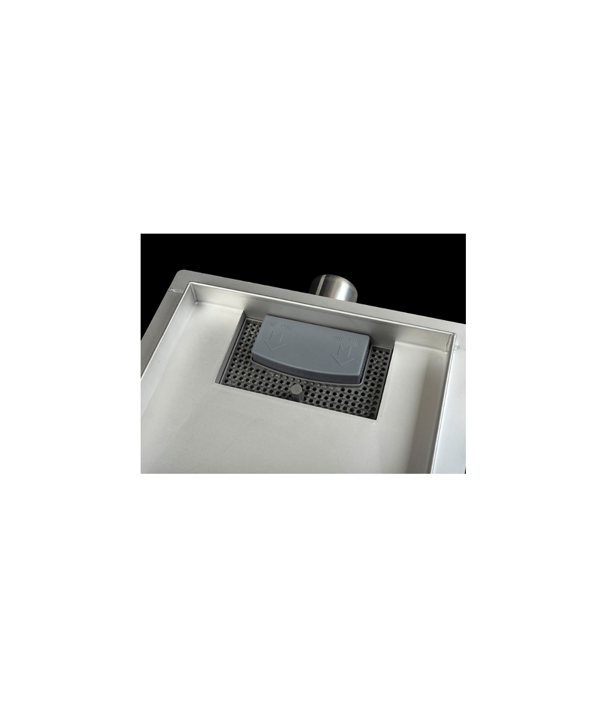 Quadrat Duschrinnen SQ-DRAIN 15x15 cm in Silber, Abfluss Befliesbar 2in1