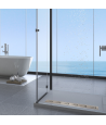 Duschrinnen DECOR DROPS NEXT 90 cm in Silber