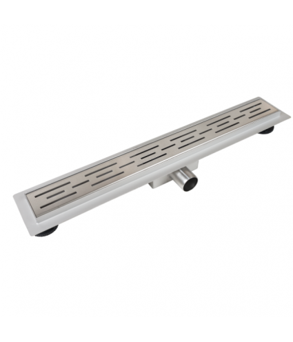 Duschrinnen DECOR STRIPES NEXT 70 cm in Silber
