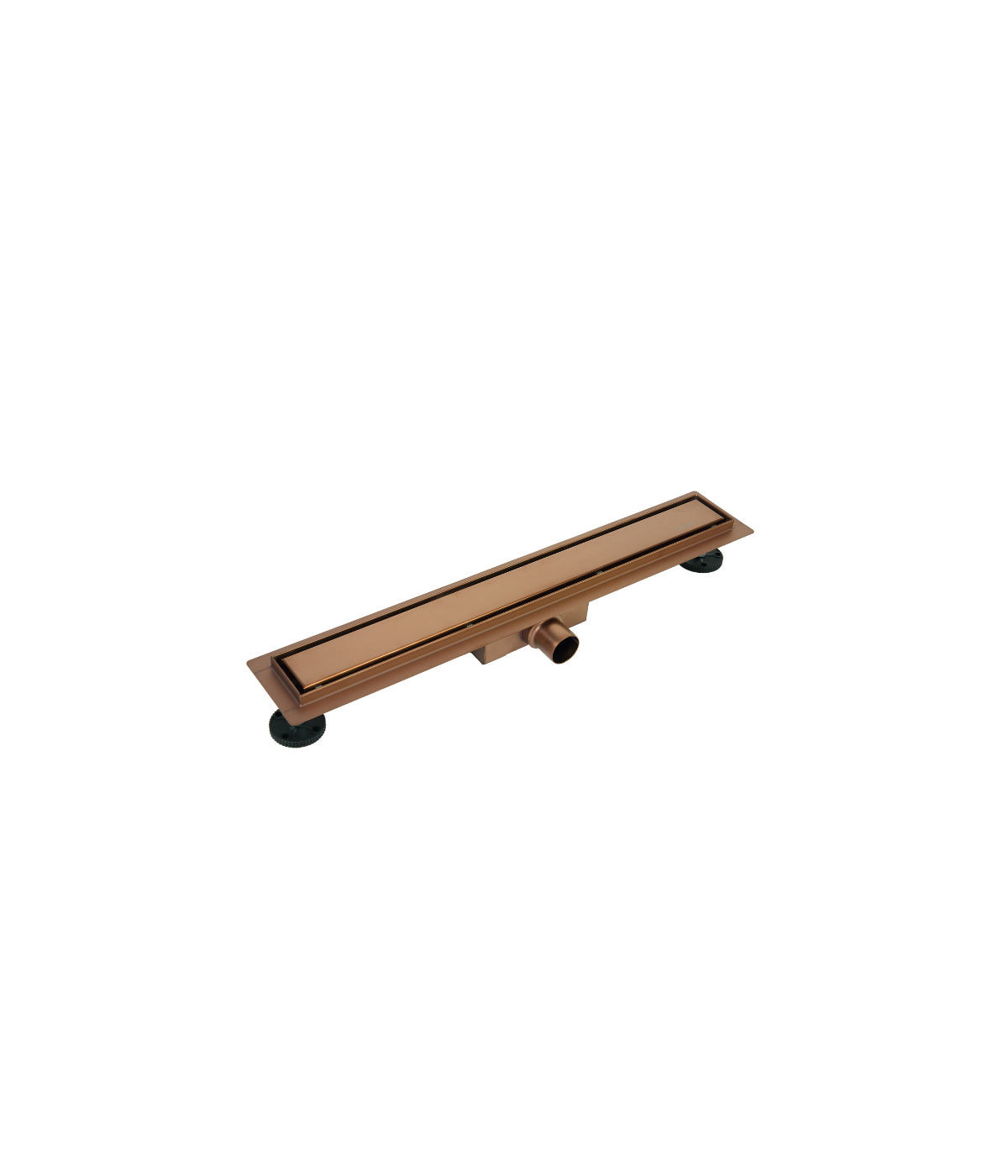 Duschrinnen DUPLEXA NEXT 90 cm in Kupfer, Abfluss Befliesbar 2in1
