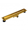 Duschrinnen DUPLEXA NEXT 60 cm in Gold, Abfluss Befliesbar 2in1