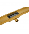 Duschrinnen DUPLEXA NEXT 60 cm in Gold, Abfluss Befliesbar 2in1