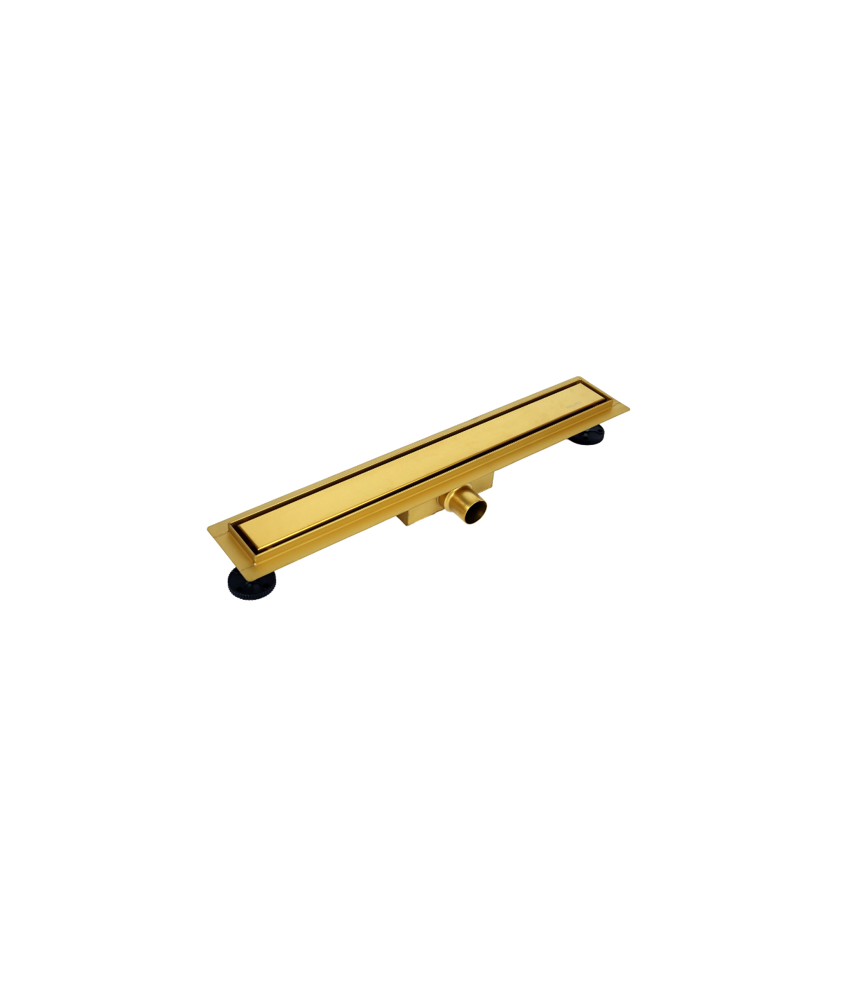 Duschrinnen DUPLEXA NEXT 70 cm in Gold, Abfluss Befliesbar 2in1