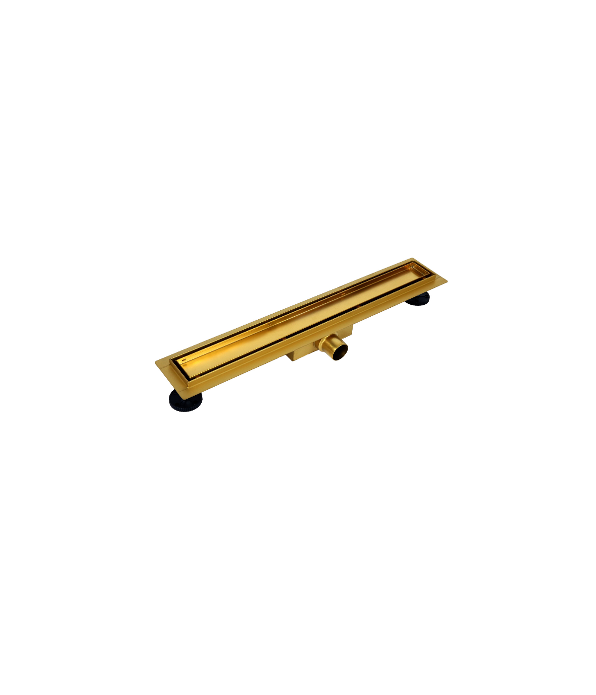 Duschrinnen DUPLEXA NEXT 100 cm in Gold, Abfluss Befliesbar 2in1