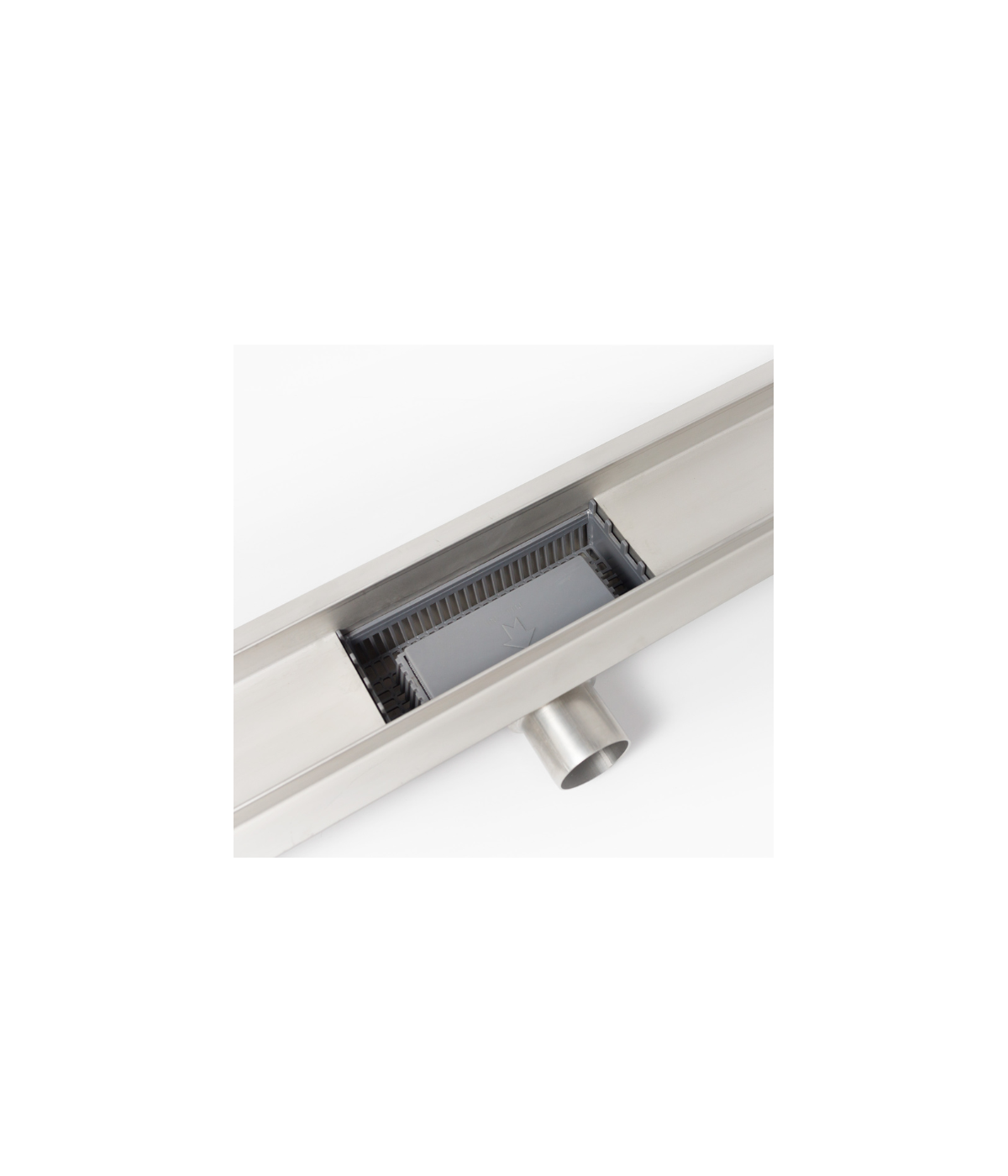 Duschrinnen G-DRAIN NEXT 70 cm in Weiß, Abfluss Befliesbar 2in1