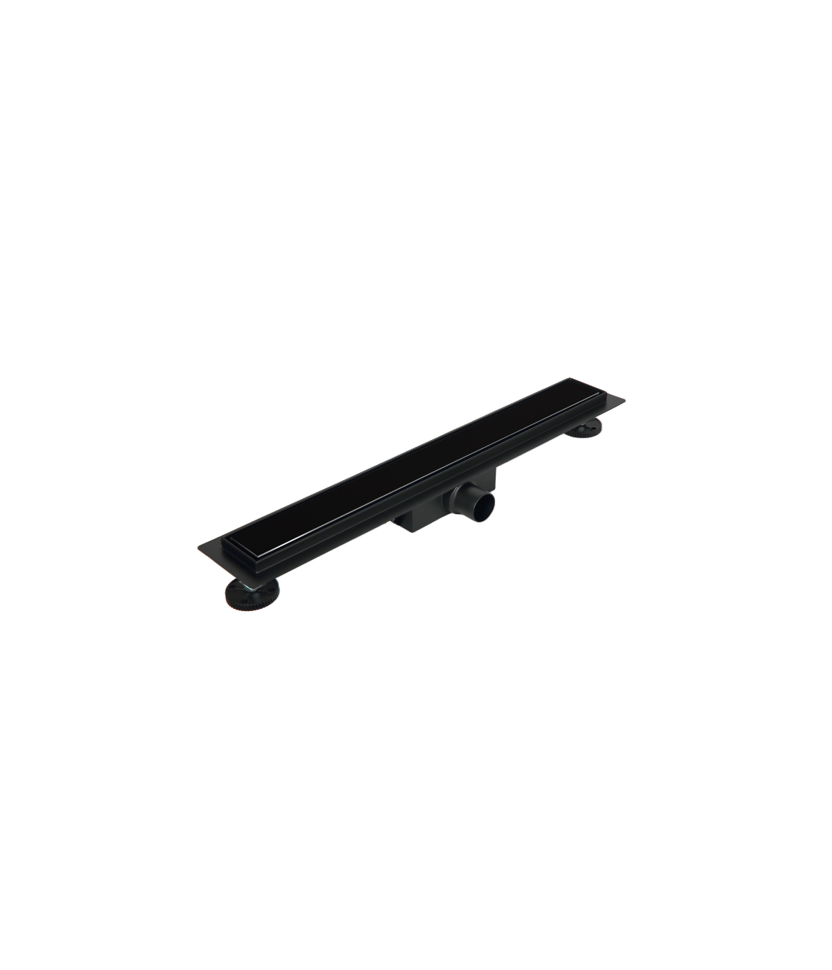 Duschrinnen G-DRAIN NEXT 70 cm in Schwarz, Abfluss Befliesbar 2in1